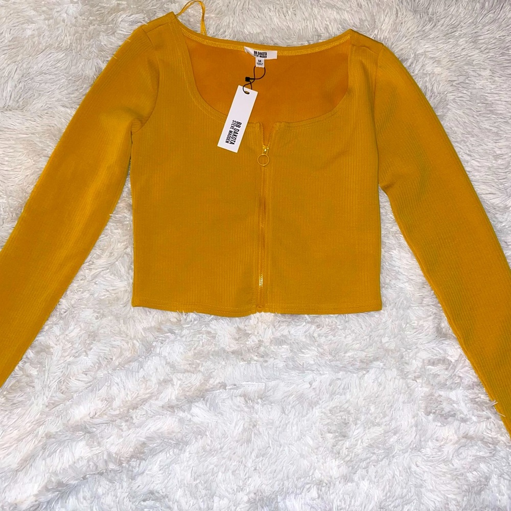 Steve Madden Yellow Top Size Medium
